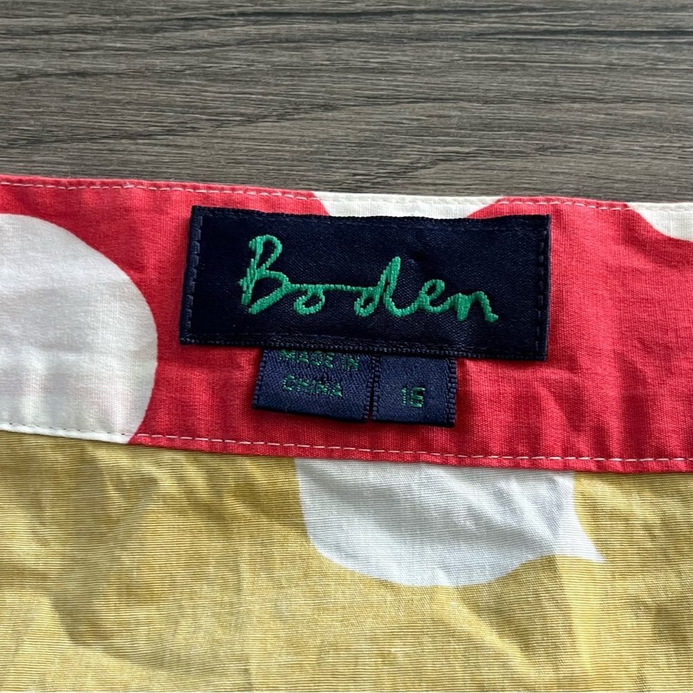 Boden Yellow, White & Coral Graphic Tunic - Picture 3 of 7